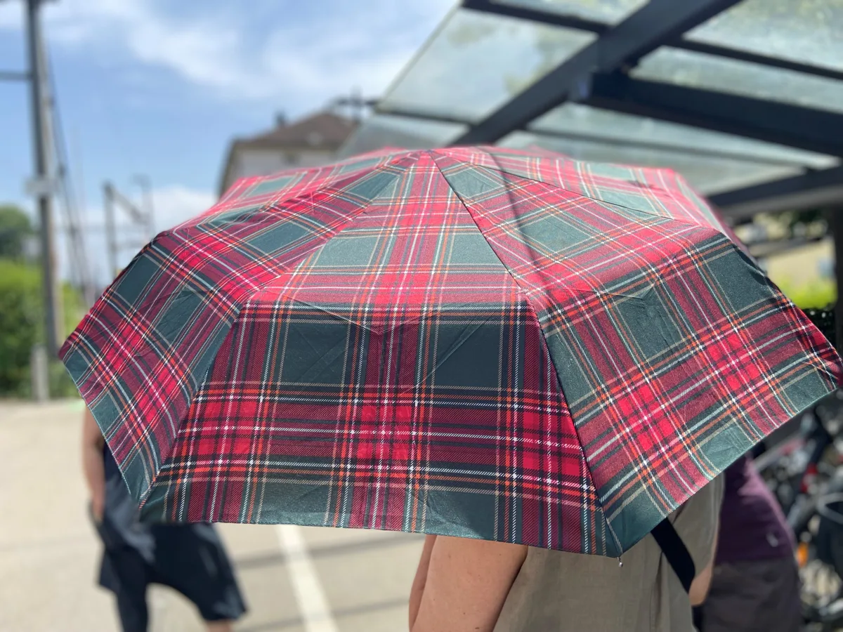 Ein wichtiges Accessoire für den Frauenstreik: Ein Regenschirm.